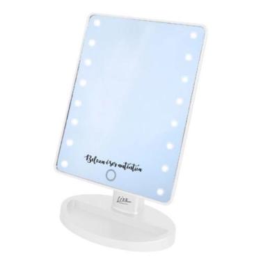 Imagem de Espelho de Maquiagem Lizz Profissional Beauty com Luz de LED, Branco