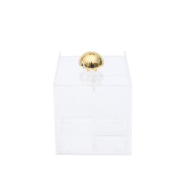 Imagem de Açucareiro de Acrílico com Bola Dourada - Charm Decor Stones