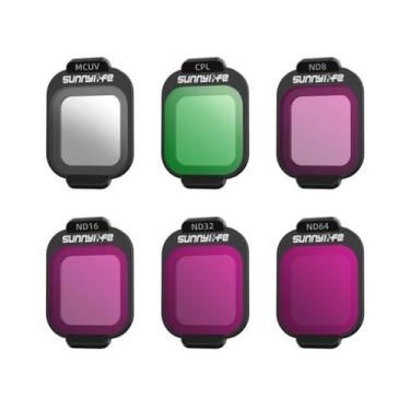 Imagem de Kit de Filtros MCUV /CPL / ND8 / ND16 / ND32 / ND64 para DJI Flip - Su