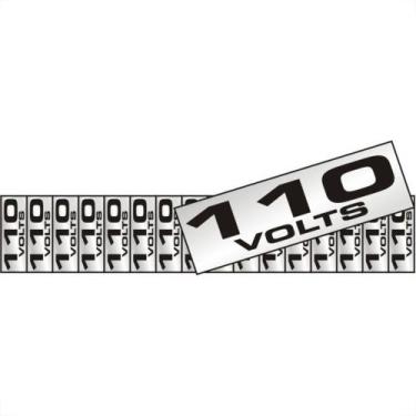Imagem de Placa Sinalizacao Aluminio 01,5X3,5 ''110V'' Com 16 Pecas 100Co - SINA