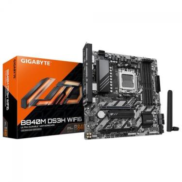 Imagem de Placa Mãe Gigabyte B840M DS3H WIFI6, Chipset B840, AMD AM5, M-ATX, DDR