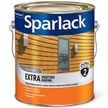 Imagem de Verniz para Madeira Stain Extra Marítimo Acabamento Brilhante Ou Acetinado com Filtro Solar Transparente Sparlack 900ML