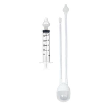 Imagem de Kit Aspirador Nasal De Sucção E Seringa Buba Nariz Catarro