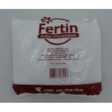 Imagem de Kit c/ 4 Areia Decorativa Branca 900g - FERTIN
