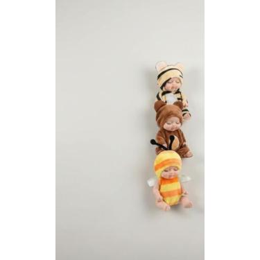 Imagem de Kit 6 Mini Bonecas Bebê Reborn Articuladas Fantasia - Congratulations 