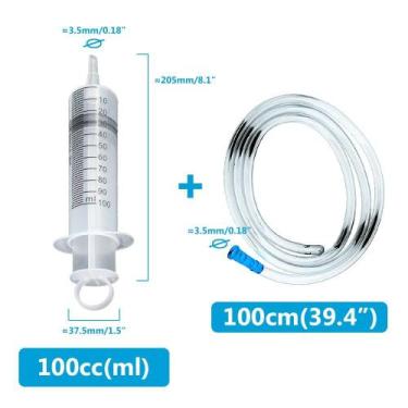 Imagem de Seringa Plástica De Grande Capacidade 50ml-550ml Com Mangueira De 100c