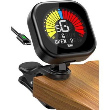 Imagem de Afinador de Guitarra Clip-On Recarregável New Bee com Tela Colorida