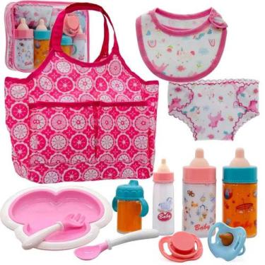 Imagem de Conjunto de Acessórios para Boneca Bebê Linkyloop Garrafinhas Mágicas 
