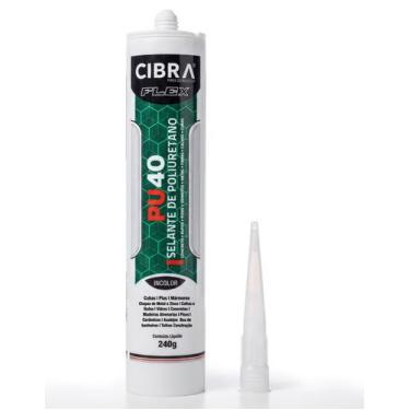 Imagem de Kit 3 Selante PU 40 Incolor 240g Cibra Flex