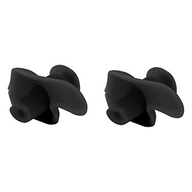 Imagem de Tampões de ouvido de natação, tampões de ouvido de natação à prova d'água Protetores de ouvido de silicone macio à prova d'água para crianças e adultos para surfar mergulho(Volume negro)
