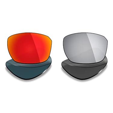 Imagem de Mryok 2 pares de lentes polarizadas de substituição para óculos de sol Oakley Split Shot OO9416 – Opções