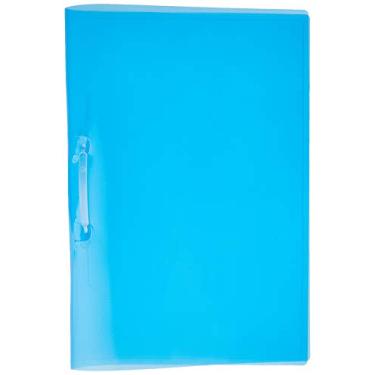 Imagem de Pasta Grampo Trilho Plástica x 10 Unidades, Polibras 160609, Azul