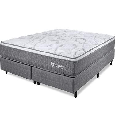 Imagem de Cama Box Queen Colchão Smart Spring Mola Ensacada e Pillow Top de Espuma Viscoelástico 158x198x61cm - BF Colchões