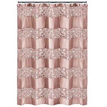 Imagem de Popular Bath 885545 Coleção Sinatra, cortina de chuveiro, blush