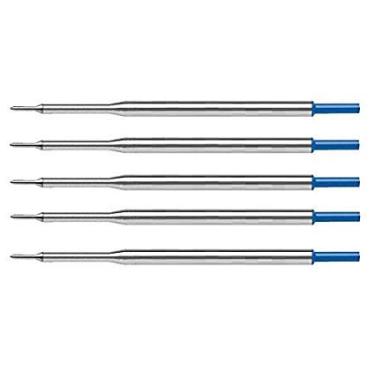 Imagem de 5 Recargas esferográficas Intrepid de ponta fina de fluxo perfeito para Papermate Lubrilide, Aspire, PhD Pens, embalagem a granel, Azul