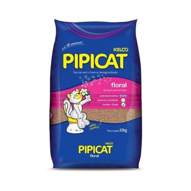 Imagem de Areia Higiênica Pipicat Floral para Gatos - 4 kg