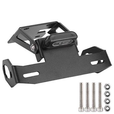 Imagem de Suporte ajustável para placa de licença de LED de motocicleta para Kawasaki Z 650 Ninja 650 2017-2018