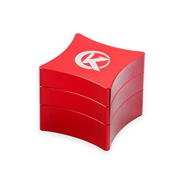 Imagem de KONLLEN Suporte de giz de bilhar Kit de Bastão de Piscina de Snooker Metal Fosco Multi-Color Suporte de Giz Acessórios Duráveis (Vermelho)