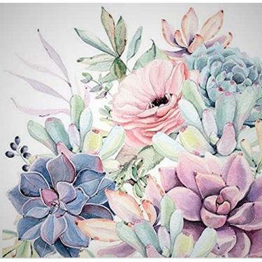 Imagem de Guardanapos de papel floral de cacto, 20 unidades, 33 x 33 cm, guardanapos de papel decorativos, guardanapos de papel para o dia das mães, guardanapos decorativos para aniversário, casamento, festa d