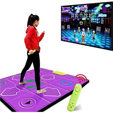 Imagem de Cobertor de dança antiderrapante cobertor de dança único pai-filho casa PU extra grosso 30 mm sem fio computador de TV de uso duplo somatossensoria/corrida/jogos/yoga cobertor atualizado