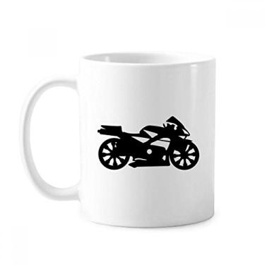 Imagem de Caneca mecânica de motocicleta com contorno preto cerâmica cerâmica xícara de café louça