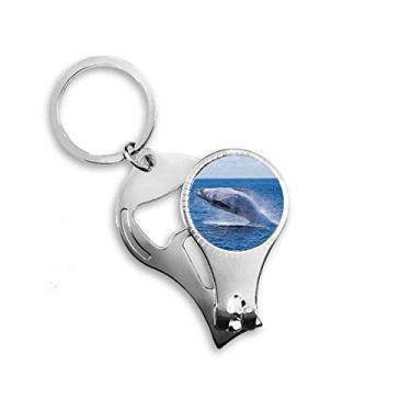 Imagem de Ocean Humpback Fish Science Nature Picture Nail Nipper Ring Chaveiro Abridor de Garrafas Cortador