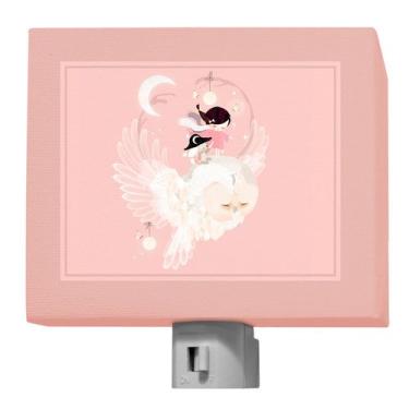 Imagem de Oopsy Daisy Relógio noturno, relógio noturno rosa, 12,7 cm x 10,16 cm