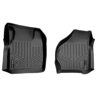 Imagem de Tapetes de piso MAXLINER 1ª fileira de forro preto para Ford F-250 / F-350 / F-450 / F-550 / F-550 Super Duty (todos os modelos) / Excursão 2000-2005