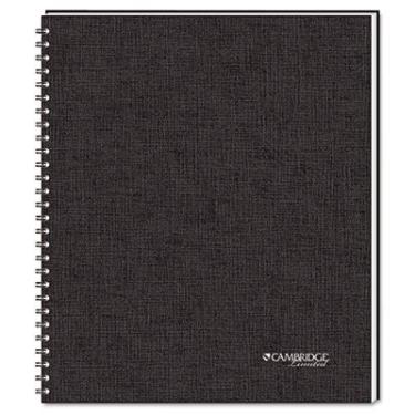 Imagem de Caderno de negócios guiado encadernado lateral, notas rápidas, 21,5 x 28,9 cm, 80 folhas