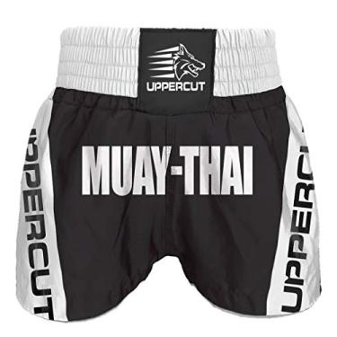 Imagem de Calção Short Muay Thai Premium BR - Preto/Branco