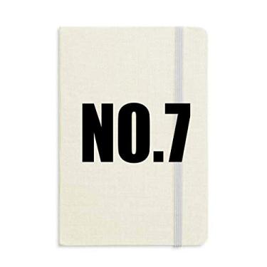 Imagem de Lucky No. 7 Caderno com nome de números, capa dura para diário clássico A5 presente