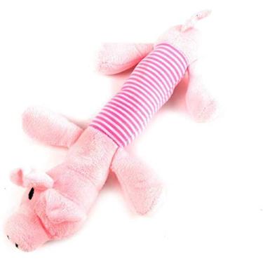 Imagem de JWCN Brinquedo vocal peluda para cães e animais de estimação, brinquedo molar, atualização de leitão