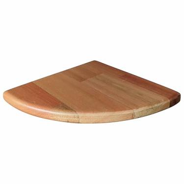 Imagem de Prateleira de Canto de Parede em Madeira de Eucalipto Maciço Cor:NATURAL;Tamanho:30X30 CM