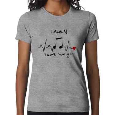 Imagem de Baby Look La La Lá - Foca na Moda, Cinza, GG