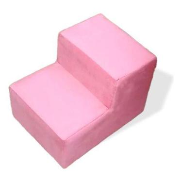 Imagem de Escada Para Estética Em Veludo Sem Juros - La Rocca Design, Rosa-chicl