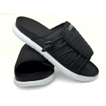 Imagem de Chinelo Slide Preto Asuna 2.0 Confortável Estiloso Na Moda - ConnectSh