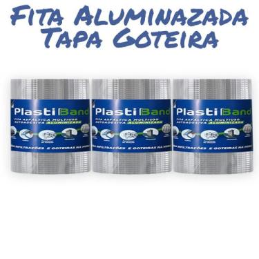 Imagem de Fita Aluminizada Tapa Goteira Previne Infiltrações e Repele Calor - Dp