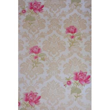 Imagem de Papel Adesivo Contact De Parede Floral Rosa C/15 Metros - Filipack Ade