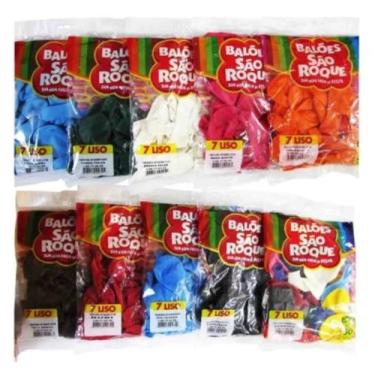 Imagem de Balão São Roque Número 7 cores diversas, Laranja