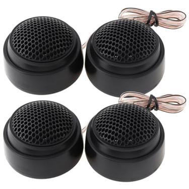 Imagem de DriSentri Tweeters de carro, 4 peças universais de 1000 W para carro, domo, tweeter, som, veículo, música, estéreo, modificado, alto-falantes altos, modificados