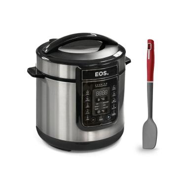 Imagem de Panela De Pressão Elétrica Digital Epp60di 220v Eos Com Espátula Verano Tramontina 220v