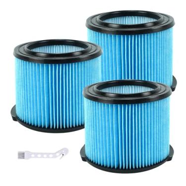 Imagem de Netezza Pacote com 3 filtros de substituição vf3500 adequado para filtro riged shop vec de 9,5 litros, filtro plissado de 3 camadas para vf3500, WD3050, WD4070, WD4080, WD4522, 4000RV, 4500RV