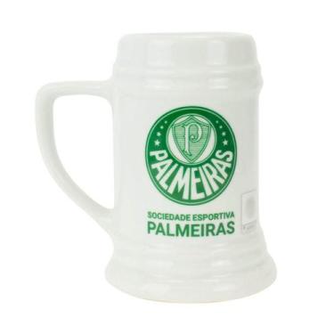 Imagem de Caneca Porcelana Branca 500Ml - Palmeiras - Mileno