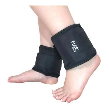 Imagem de 2X Kit Caneleira Peso Tornozeleira 1Kg 2Kg 3Kg Treinar Perna