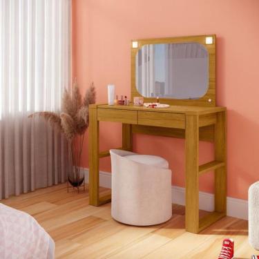 Imagem de Penteadeira com Espelho e Led Cristal - Móveis Fazzio