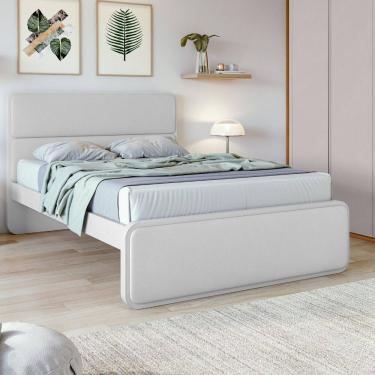 Imagem de Cama Casal 140cm MDF Loop Lopas