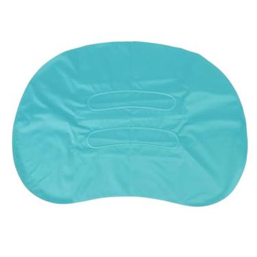 Imagem de Travesseiro inflável ultraleve para viagem de acampamento Travesseiro inflável TPU para escritório dormir caminhadas mochila suporte para pescoço leve portátil inflação rápida (Pavão Azul)