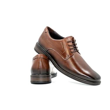 Imagem de Sapato Pegada Social Em Couro Ref 126305-02 Marrom 042