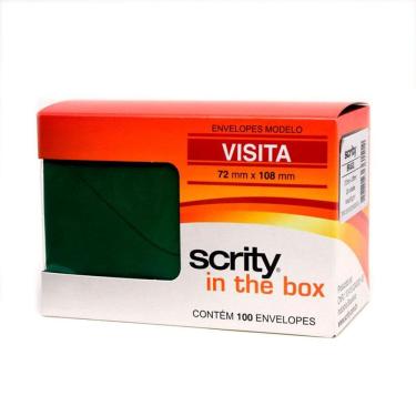 Imagem de Envelope Color Plus Brasil 72x108mm 100und Scrity