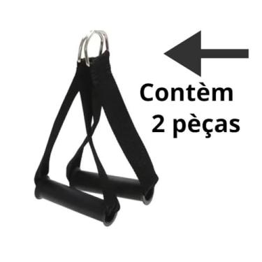 Imagem de Puxador Cross Over Fita Para Tríceps Manopla Puxador Corda - Puxador Tríceps Academia, Puxador Academia, Puxador Fita Tríceps, Puxador Corda, Corda Tríceps